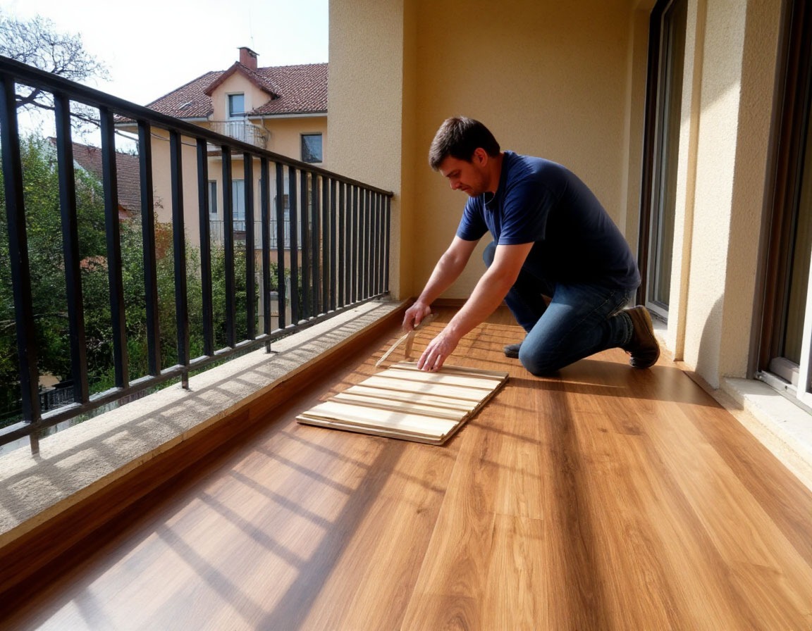 Укладка ламината на балконе. Особенности.